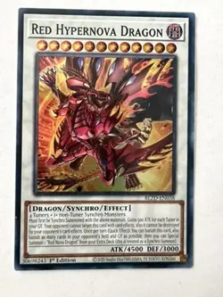 Yugioh - Red Hypernova Dragon - Super - 1st - BLZD-EN038 - NM - Image 1
