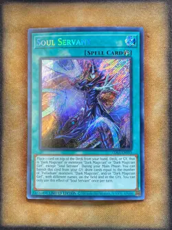 Yugioh Soul Servant LDS3-EN095 Secret Rare Limited Edition NM - Image 1