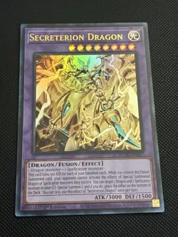 Yugioh! Secreterion Dragon DUAD-EN037 Duelist Advance 1st Edition Ultra Rare NM - Image 1