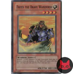 Yugioh Freed the Brave Wanderer IOC-014 Super Rare HP - Image 1