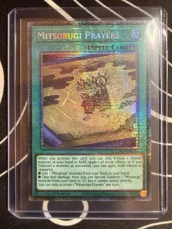 Mitsurugi Prayers (STARLIGHT RARE) L26D-ENM14 (MINT) 1st Edition Yu-Gi-Oh! - Image 1