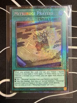 Mitsurugi Prayers (STARLIGHT RARE) L26D-ENM14 (MINT) 1st Edition Yu-Gi-Oh! - Image 3