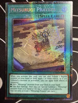 Mitsurugi Prayers (STARLIGHT RARE) L26D-ENM14 (MINT) 1st Edition Yu-Gi-Oh! - Image 4