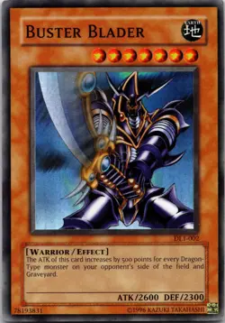 Buster Blader DL1-002 Super Rare Duelist League Promo Yu-Gi-Oh Limited LP - Image 1