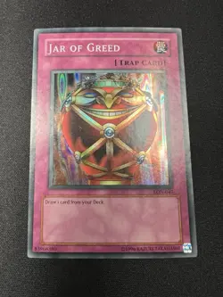 Yu-Gi-Oh! Jar of Greed (NM) LON-047 Labyrinth Of Nightmare Super Rare - Image 1