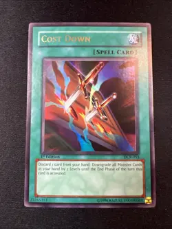 Yu-Gi-Oh! Cost Down (VLP) 1st Edition DCR-053 Dark Crisis Original Ultra Rare - Image 1