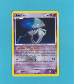 Pokemon D&P: Legends Awakened Set - Azelf Crosshatch Holo League Promo # 19/146 - Image 1