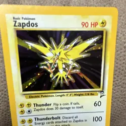 Pokemon TCG WOTC Base Set 2 Zapdos 20/130 Unlimited Holo Rare English 90 HP - Image 2