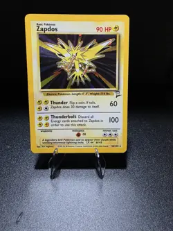Pokemon TCG Zapdos Base Set 2 Holo Unlimited Rare Card 20/130 - Image 1