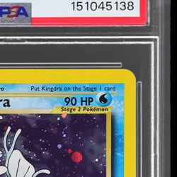 2000 Pokemon Neo Genesis Kingdra #8 PSA 9 1st Edition Holo Mint - Image 5