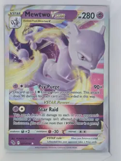 Pokemon TCG Mewtwo Vstar Pokemon Go 031/078 Holo Ultra Rare NM - Image 1