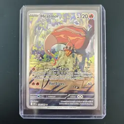 Pokemon TCG Black Bolt White Flare Heatmor 104/086 Full Art Pack Fresh NM/M - Image 3