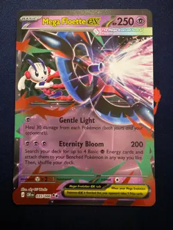 MEGA FLOETTE EX 035/086 DOUBLE RARE CHAOS RISING POKEMON HOLO - Image 1