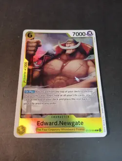 One Piece Edward Newgate Three Brothers Deck ST13-004 Foil Card NM - Image 1