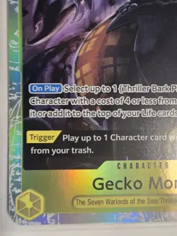 🔥🔥🔥Gecko Moria - OP14-104 OP14-104 The Azure Sea's Seven Foil One Piece TCG - Image 2