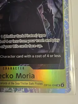 🔥🔥🔥Gecko Moria - OP14-104 OP14-104 The Azure Sea's Seven Foil One Piece TCG - Image 3