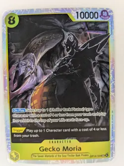 ONE PIECE - Gecko Moria - OP14-104 - The Azure Sea's Seven Foil - Super Rare - Image 1