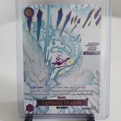 Bandai One Piece Card Game Lightning Dragon OP15-077 R Foil Alt Art ENG - Image 1