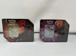 Pokemon Sealed Destined Rivals Team Rocket Tin Lot of 2 New | Persian Nidoking - Image 1