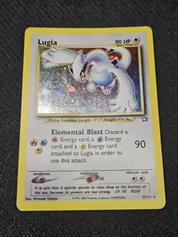 Lugia 9/111 Holo Rare Pokemon 2000 Neo Genesis MP - Image 1