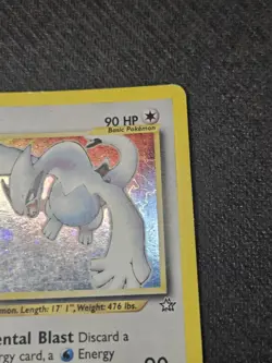 Lugia 9/111 Holo Rare Pokemon 2000 Neo Genesis MP - Image 3