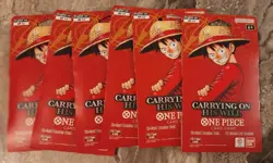 One Piece Carrying On His Will OP-13 English Booster Packs Lot of 6 - Image 1