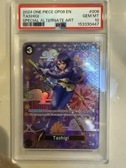 2024 One Piece Op08-two Legends 006 Tashigi Special Alternate Art PSA 10 - Image 1