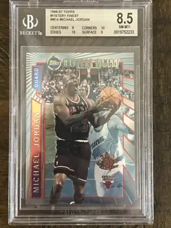 Michael Jordan 1996-97 Topps Mystery Finest #M14 Borderless BGS 8.5 with 2 10's! - Image 1
