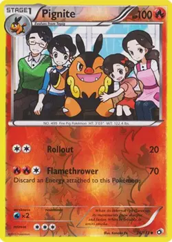 Pokemon - Pignite - 26/113 - Legendary Treasures - REVERSE HOLO - NM/M - Image 1
