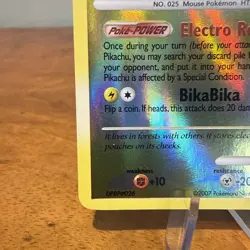 Pikachu 94/123 Common Mysterious Treasures Pokemon Reverse Holo LP - Image 5
