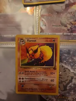 Pokemon TCG Flareon 19/64 Jungle Non-Holo Rare Card Vintage WOTC - LP - Image 1