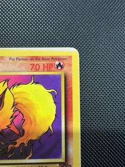 Pokemon WOTC TCG Flareon 19/64 Jungle Non Holo Rare LP Sun Damage - Image 5