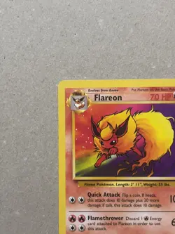 Pokemon TCG Card Flareon 19/64 Jungle Set Non-Holo Rare WOTC Vintage LP - Image 2