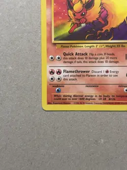 Pokemon TCG Card Flareon 19/64 Jungle Set Non-Holo Rare WOTC Vintage LP - Image 5
