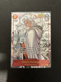 Silvers Rayleigh OP08-118 Manga Alt Art SEC Two Legends ONE PIECE Card English - Image 1