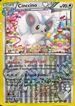 Cinccino RC19/RC25 Legendary Treasures Radiant Collection Holo Pokemon Card NM - Image 3
