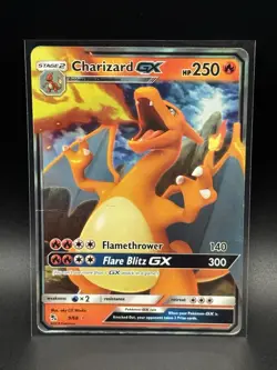 2019 Pokemon Hidden Fates - 9/68 Charizard GX Holo - Damaged - Image 1