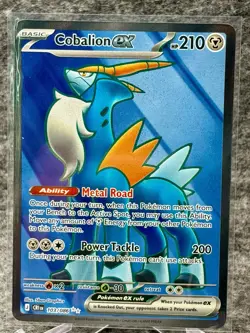 Cobalion Ex 103/086 Ultra Rare Chaos Rising Pokemon TCG NM - Image 1