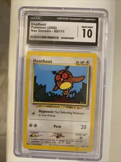 2000 Pokemon Hoothoot Neo Genesis- 60/111 GEM MINT 10 !!! - Image 1