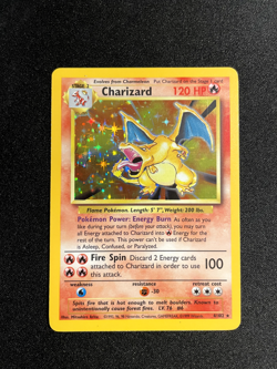 Pokemon TCG Charizard Base Set Unlimited 4/102 Moderately Played 1999 - Image 2