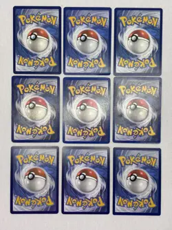 Vintage Pikachu 9 Card Lot Bundle - Pokemon TCG Base Set, Jungle, Roaring Skies - Image 2