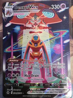 Deoxys VMAX GG45/GG70 Crown Zenith Galarian Gallery Full Art Holo - Image 1