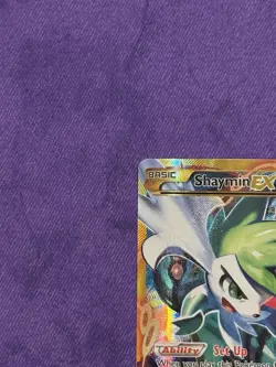 Pokemon TCG Shaymin EX 077A/108 Alternate Art Full Art Holo Promo EN - Image 2