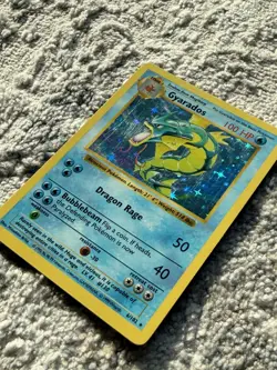 MP | Pokemon TCG Gyarados 006/102 Base Set (Shadowless) Holo Rare Vintage 1999 - Image 2