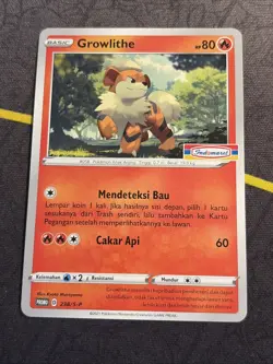 NM - Pokemon Indonesian Growlithe 238/S-P Indomaret Promo - Image 1