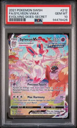 Sylveon VMAX 212/203 Alternate Ful Art Secret Evolving Skies English PSA 10 - Image 1