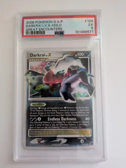 Pokemon TCG Darkrai LV.X Ultra Rare Card 104/106 Great Encounters PSA 5 - Image 1
