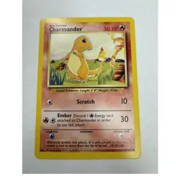 Pokemon Charmander 46/102 Base Set Unlimited Regular Common Basic 50 HP English - Image 1