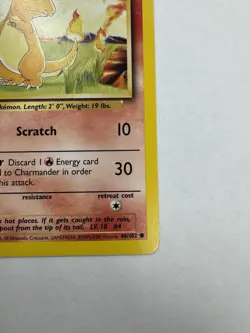 Pokemon Charmander 46/102 Base Set Unlimited Regular Common Basic 50 HP English - Image 4