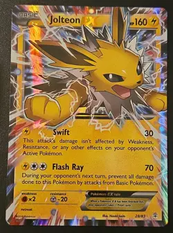 Pokemon Jolteon EX 28/83 Generations Holo Ultra Rare Basic EN 2016 - Image 2
